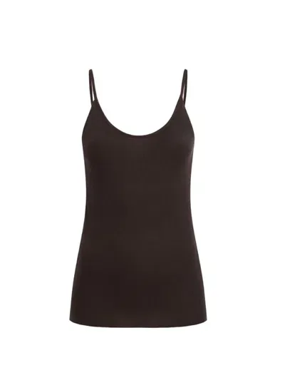 Khaite Selee Viscose Top In Brown