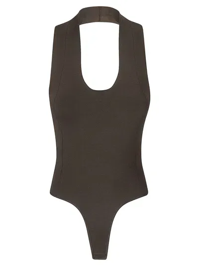 Khaite Toto Bodysuit In Black