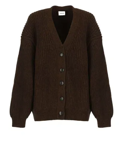 Khaite Wren Long Sleeved V In Brown