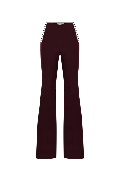 Khéla Power Trip Pants In Merlot In Shadow