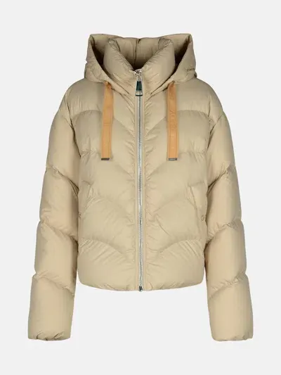 Khrisjoy 'hug' Beige Polyester Blend Down Jacket