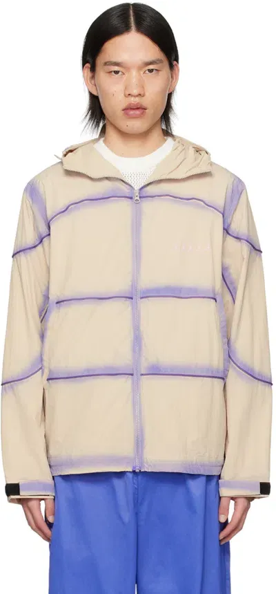 Kidsuper Beige Gradient Jacket In Purple