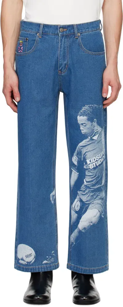 Kidsuper Blue Ronaldinho Edition Jeans