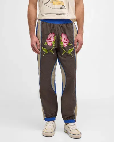 Kidsuper Men's Brooklyn Botanics Track Pants In Brown