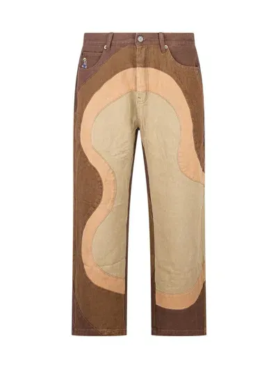 Kidsuper Wavy Pants In Brown