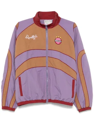 Kidsuper X Ronaldinho Coloublock Jacket In Purple