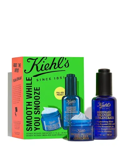 Kiehl's Since 1851 Smooth While You Snooze Midnight Recovery Must-haves Skincare Set ($106 Value) In White