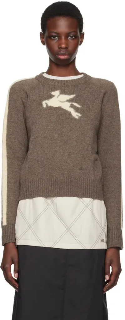 Kijun Brown Merino Wool Sweater.