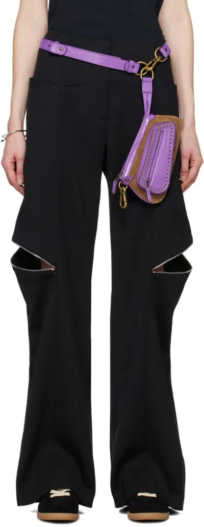 Kiko Kostadinov Black Murrumbidgee Trousers In Jet Black