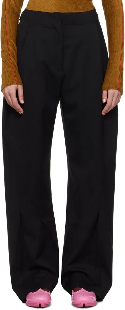 Kiko Kostadinov Black Venari Trousers In Night Black