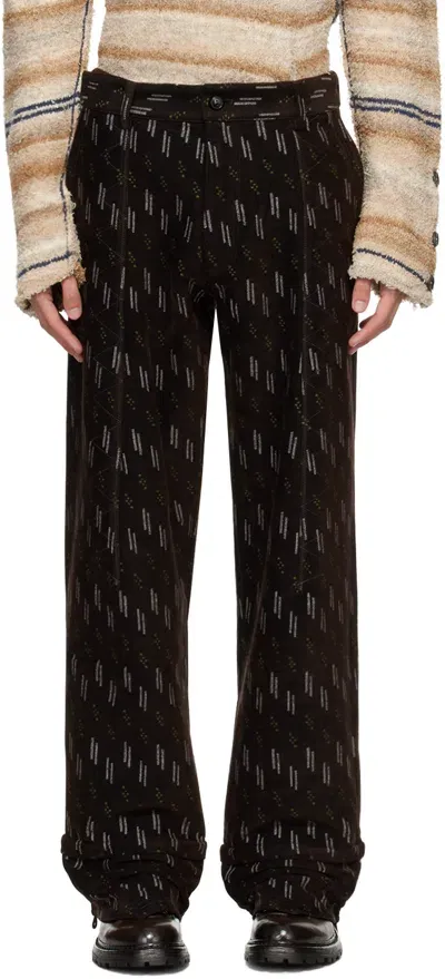 Kiko Kostadinov Brown Jacklight Trousers