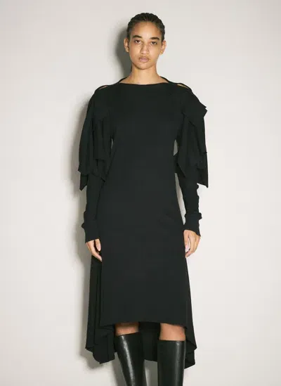 Kiko Kostadinov Circle Jersey Dress In Black