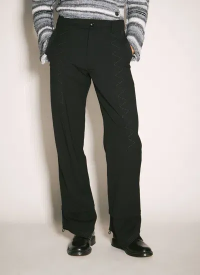 Kiko Kostadinov Jacklight Wool Pants In Black