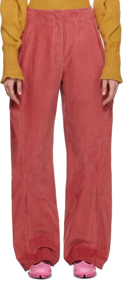 Kiko Kostadinov Pink Venari Trousers In Rose