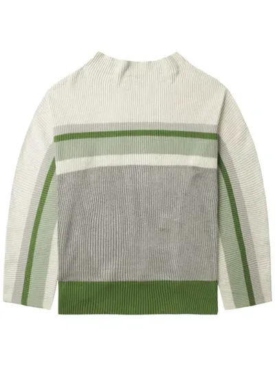 Kiko Kostadinov Stripe-detailing Jumper In Neutrals