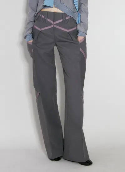 Kiko Kostadinov Waterfall Pants In Grey