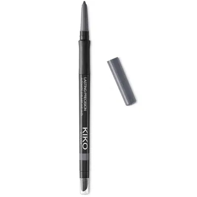 Kiko Milano Lasting Precision Automatic Eyeliner And Khôl 0.35g (various Shades) - 15 Satin Steel In White