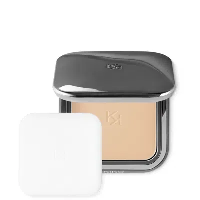 Kiko Milano Matte Fusion Pressed Powder 12g (various Shades) - 01 Beige Rose In White