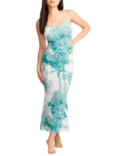 Kilo Brava Print Maxi Slip In Green