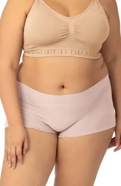 Kindred Bravely Grow With Me Maternity Boyshort In Soft Pink