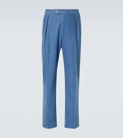 King & Tuckfield Straight Jeans In Blau