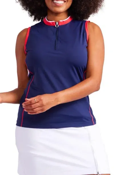 Kinona Activate Sleeveless Golf Top In Navy Blue