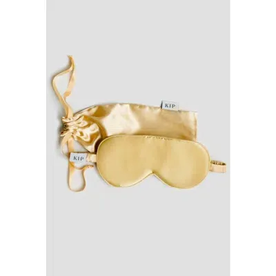 Kip. Kip Mulberry Silk Sleep Mask In Gold