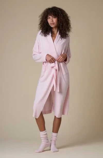 Kip. Kip Pure Cashmere Long Robe In Pink Peony