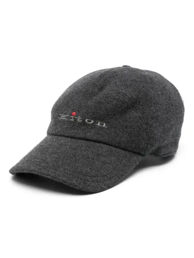 Kiton Cashmere Cap In Grey