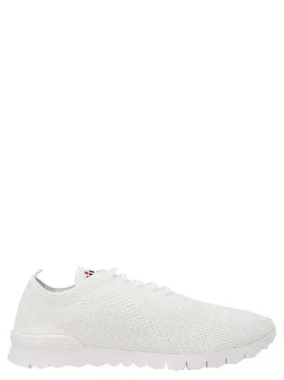 Kiton Running Fit White Cotton Rubber Sole