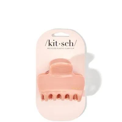 Kitsch Recycled Plastic Puffy Claw Clip - Rosewood 20g In White