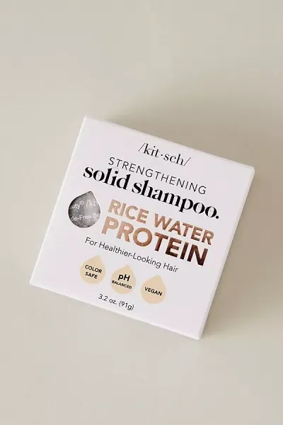 Kitsch Rice Water Protein Shampoo Bar In White