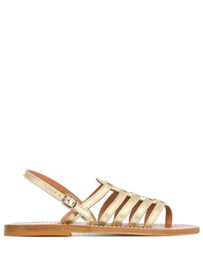 Kjacques K Jacques St Tropez Homere Leather Flat Sandals