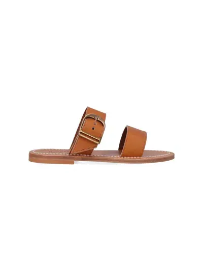 Kjacques K Jacques St Tropez Sandals In Brown