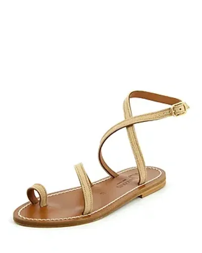 Kjacques K. Jacques Women's Loki Flat Sandals In Tan