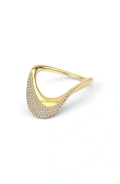 Kloto Blend Pavé Diamond Ring In Gold