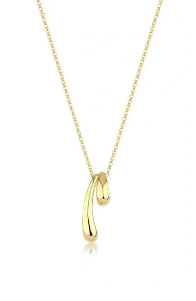 Kloto Snuggle Double Pendant Necklace In Gold