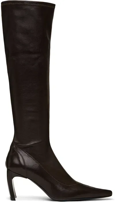 Knwls Brown Serpent Tall Boots