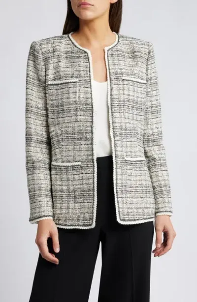 Kobi Halperin Tweed Jacket In Ivory Multi