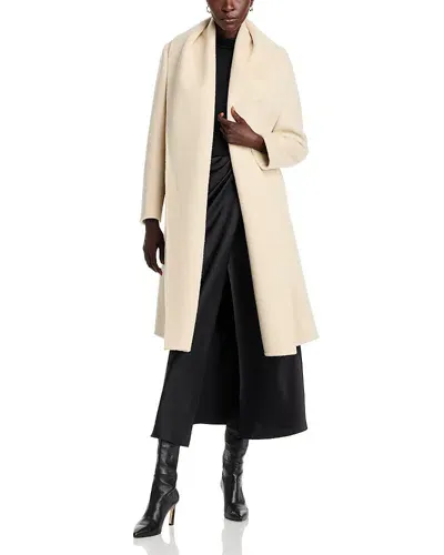 Kobi Halperin Yael Wool Blend Belted Coat In Ivory