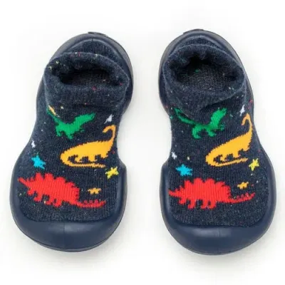 Komuello Babies'  Toddler Boy Sock Shoes In Dark Navy