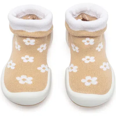 Komuello Babies'  Toddler Girl Sock Shoes In Latte