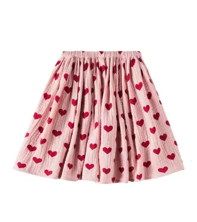 Konges Sløjd Kids' Coco Printed Cotton Skirt In Pink