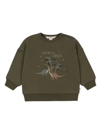 Konges Sløjd Babies' Graphic Print Sweatshirt In Green