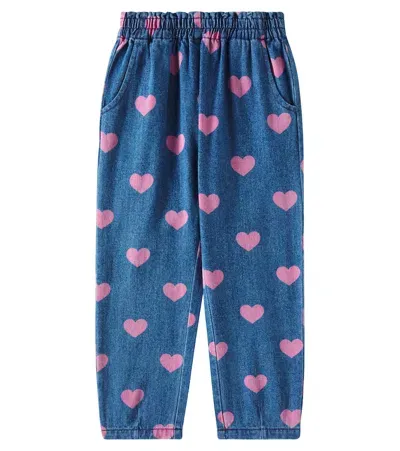 Konges Sløjd Kids'  Magot Printed Jeans In Blue