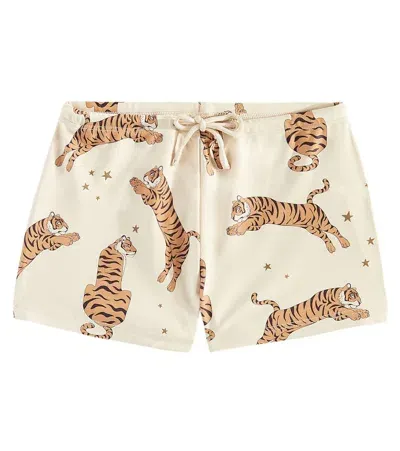 Konges Slojd Kids' Aster Printed Swim Trunks In Multicolor