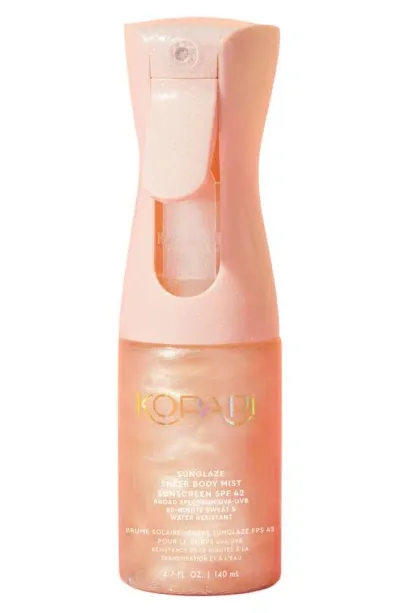 Kopari Sunglaze Sheer Body Mist Sunscreen Spf 42 In White