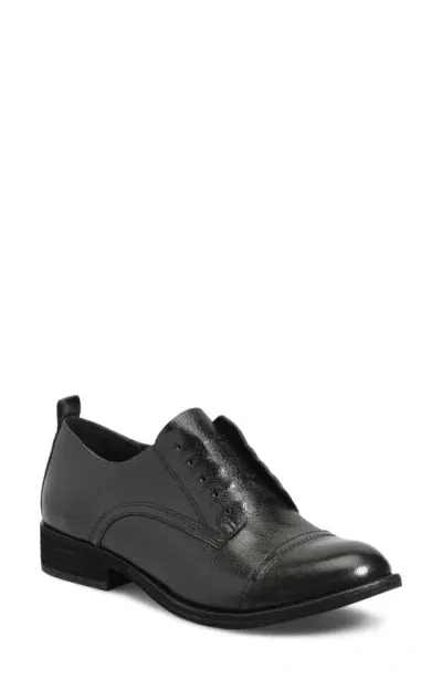 Kork-ease ® Rori Cap Toe Derby In Black Leather