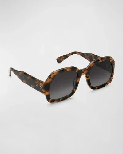 Krewe Naomi Acetate Round Sunglasses In Venezia