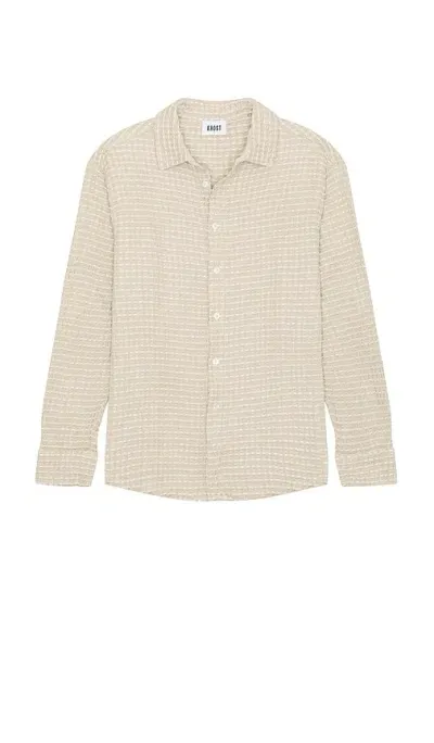 Krost Linas Boxy Button Up Shirt In Cream